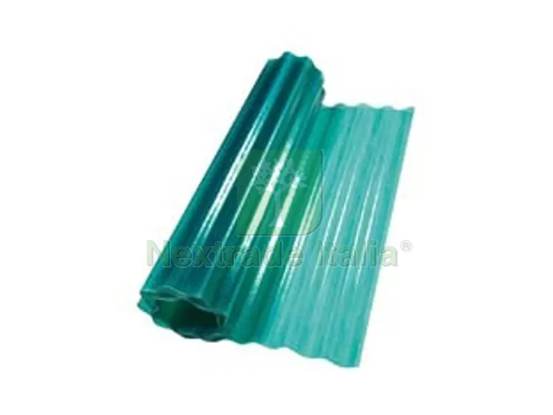60MQ LAMINATO PLASTICO ONDULATO VERDE - cm.300h. x mt.20 peso Kg.1 mq. colore verde — Arredo — rif. FERX.FER245036