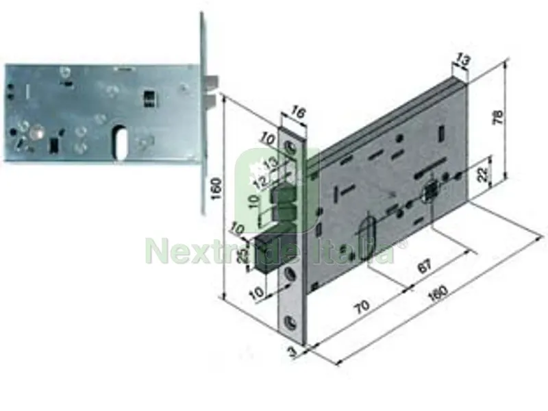 ELETTROSERRATURA DA INFILARE PER FASCE MM.78 H 306 mm.80 (30680010) — Serrature e cilindri — rif. FERX.FER195287 ELETTROSERRATURA DA INFILARE PER FASCE MM.78 H 306 mm.80 (30680010) — Serrature e cilindri — rif. FERX.FER195287