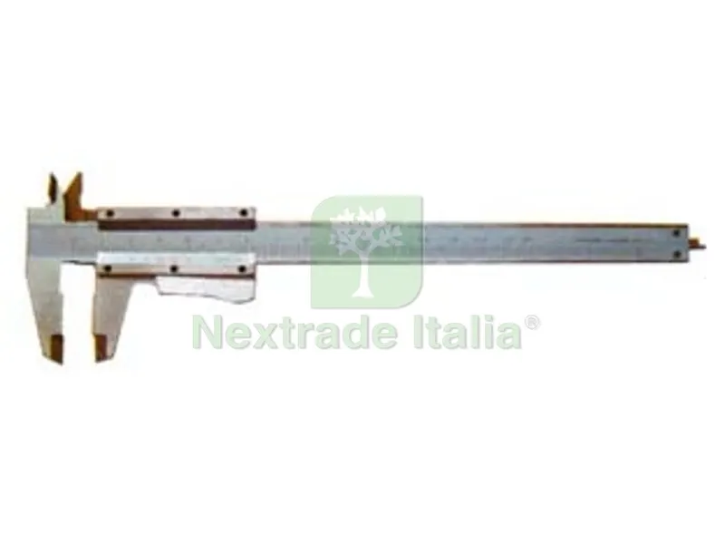 Calibro Cinquantesimale Cursore Bloccaggio Automatico - lettura utile mm.200, dimensioni mm.300x75x7h. — Misurazione e taglio manuale — rif. FERX.FER197045 Calibro Cinquantesimale Cursore Bloccaggio Automatico - lettura utile mm.200, dimensioni mm.300x75x7h. — Misurazione e taglio manuale — rif. FERX.FER197045