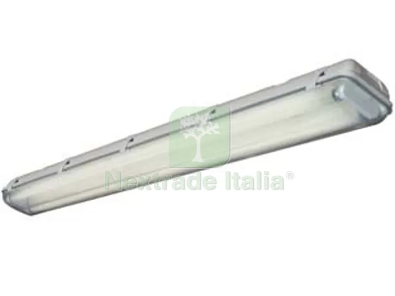 Plafoniera Stagna in Policarbonato "prima PC" - 2x18w - IP66 - mm.655x130x88h. — Illuminazione — rif. FERX.FER197663