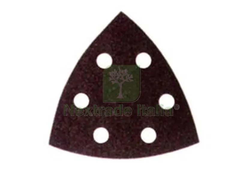fogli carta abrasiva a delta con VELCROSO forati - grana 150 blister da pz.10 — Punte, frese e dischi — rif. FERX.FER198370 fogli carta abrasiva a delta con VELCROSO forati - grana 150 blister da pz.10 — Punte, frese e dischi — rif. FERX.FER198370