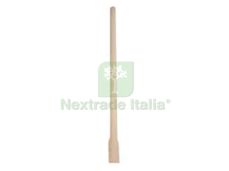 10PZ MANICO IN LEGNO PER MARRA SARDA - mm.33/46x cm.130h. (134) — Manici e impugnature di ricambio — rif. FERX.FER199155