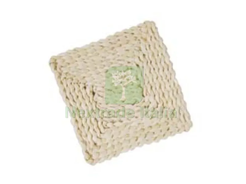 12PZ SOTTOPENTOLA QUADRO IN PAGLIA - cm.18x18 fantasie assortite — Cucina e coltelleria — rif. FERX.FER199490