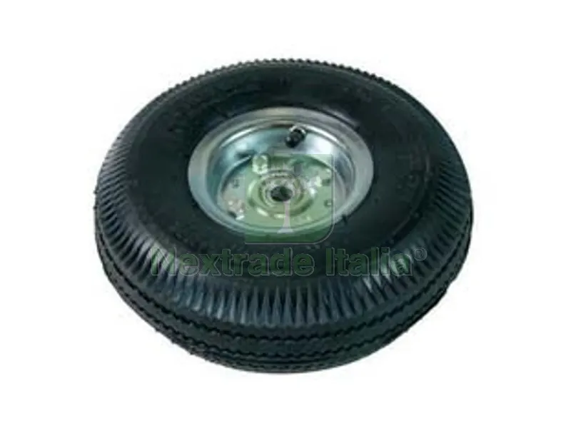 Ruota per Carrello Pneumatica MM.260 con Cuscinetto Cerchio Acciaio - ? mm.260x85 foro mm.20 — Ruote e rotelle — rif. FERX.FER238755