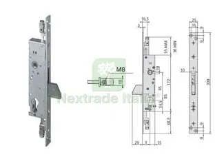 Serratura Tripl. Infilare per Montanti e Persiane Senza Scrocco 46800 (EX46300) - MM.30 (46800300) — Serrature e cilindri — rif. FERX.FER201391 Serratura Tripl. Infilare per Montanti e Persiane Senza Scrocco 46800 (EX46300) - MM.30 (46800300) — Serrature e cilindri — rif. FERX.FER201391