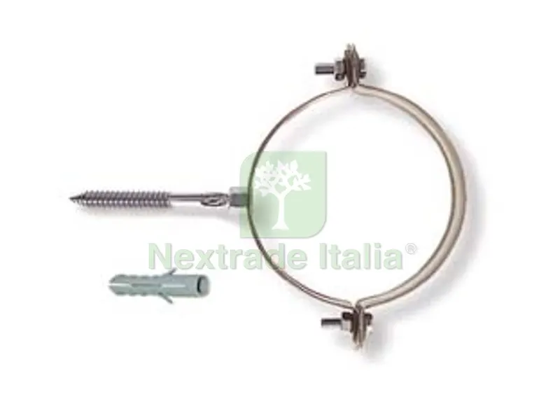 10PZ COLLARI PER PLUVIALI TONDI - ? mm.99/105 tassello ? mm.10 — Tasselli e ancoraggi — rif. FERX.FER203012 10PZ COLLARI PER PLUVIALI TONDI - ? mm.99/105 tassello ? mm.10 — Tasselli e ancoraggi — rif. FERX.FER203012
