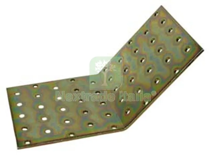 5PZ Piastra di Giunzione Pesante AD Angolo 135? Larghezza MM.100 - mm.100x100 — Piastre e angolari — rif. FERX.FER203401 5PZ Piastra di Giunzione Pesante AD Angolo 135? Larghezza MM.100 - mm.100x100 — Piastre e angolari — rif. FERX.FER203401