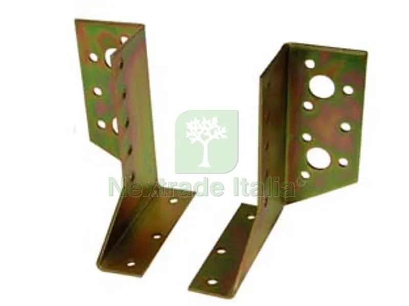 8PZ Supporto Aperto Universale per Trave - mm.33x120h. — Ferramenta per legno e mobili — rif. FERX.FER203432