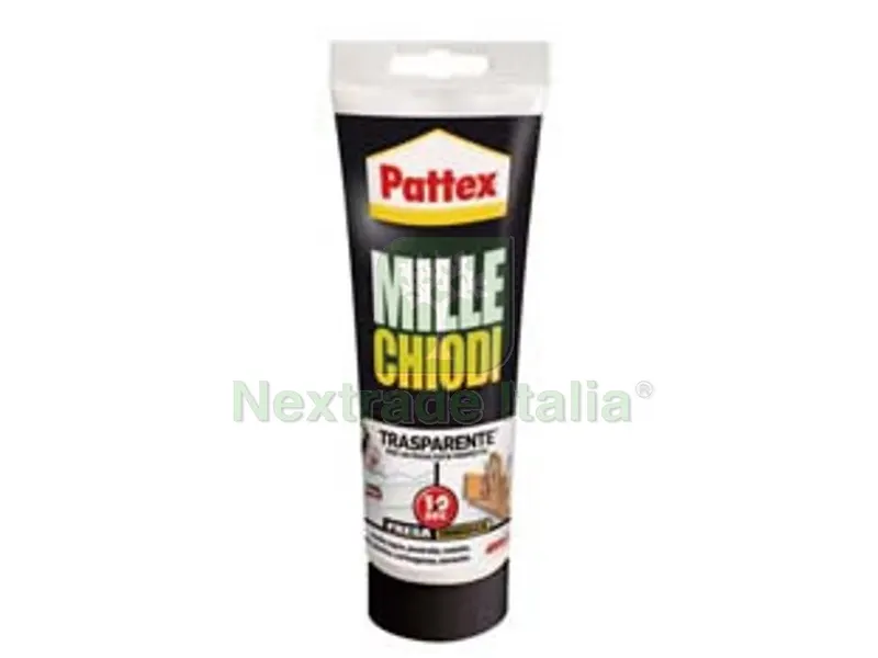 2BLISTER Pattex Millechiodi Trasparente in Tubo per Interni - gr.200 — Chiodi e graffe — rif. FERX.FER203593 2BLISTER Pattex Millechiodi Trasparente in Tubo per Interni - gr.200 — Chiodi e graffe — rif. FERX.FER203593