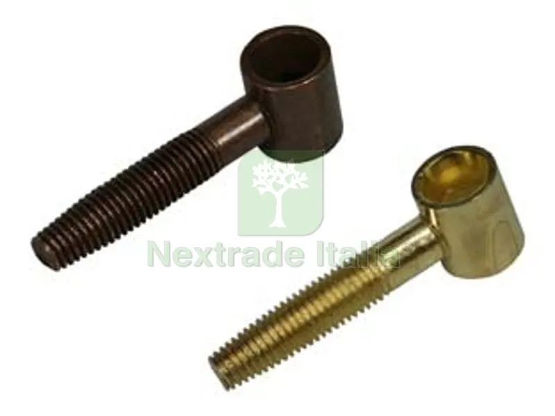 20PZ Cavallotto Anuba per Aste Cremonesi - ? mm.14 (E.00145.14.02) in acciaio ottonato — Funi, golfari e accessori sollevamento — rif. FERX.FER204446