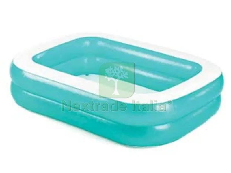 piscina "family" gonfiabile rettangolare 2 anelli +6 anni - cm.200x146x48h - peso kg.3,300 (art.54005) — Gonfiabili e galleggianti — rif. FERX.FER205436 piscina "family" gonfiabile rettangolare 2 anelli +6 anni - cm.200x146x48h - peso kg.3,300 (art.54005) — Gonfiabili e galleggianti — rif. FERX.FER205436