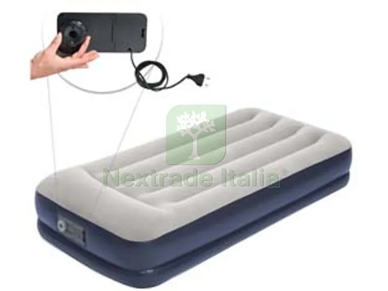 materasso gonf. airbed tritech grigio singolo pompa el. integrata - cm.191x97x36 - kg. 5,100 (art.67723) — Tempo libero outdoor — rif. FERX.FER205511 materasso gonf. airbed tritech grigio singolo pompa el. integrata - cm.191x97x36 - kg. 5,100 (art.67723) — Tempo libero outdoor — rif. FERX.FER205511
