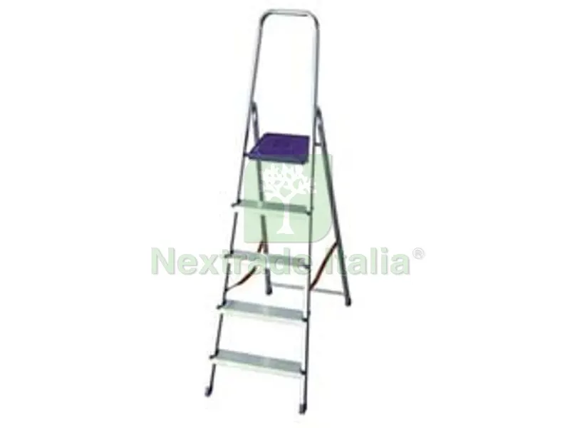SCALA ALLUMINIO K100 D.LGS.81/08 - 6 gradini cm.51x11,9x204h (128h pedana) kg.4,80 — Casalinghi e organizzazione — rif. FERX.FER206679 SCALA ALLUMINIO K100 D.LGS.81/08 - 6 gradini cm.51x11,9x204h (128h pedana) kg.4,80 — Casalinghi e organizzazione — rif. FERX.FER206679