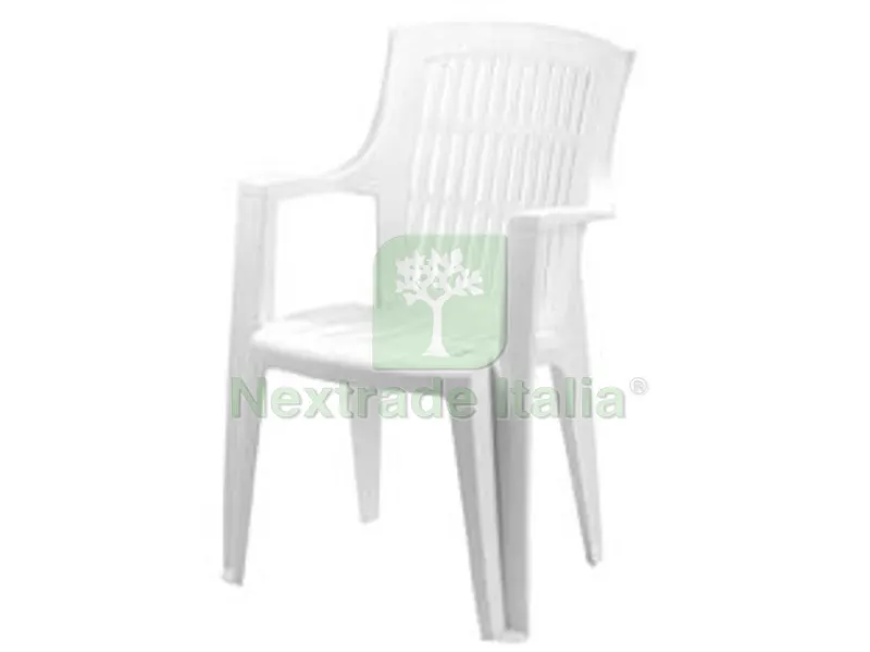 Poltrona da Giardino "arpa" Bianca - cm.60x62x89h. - peso kg.3,5 — Arredo giardino — rif. FERX.FER206730