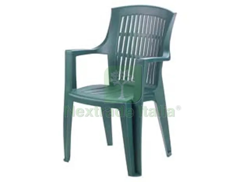 Poltrona da Giardino "arpa" Verde - cm.60x62x89h. - peso kg.3,5 — Arredo giardino — rif. FERX.FER206747