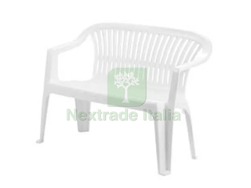 Panchina da Giardino "diva" Bianca - cm.55x114x82h. - peso kg.6,4 — Arredo giardino — rif. FERX.FER206761