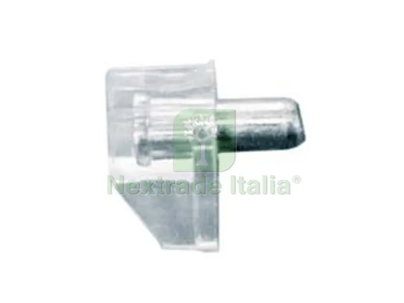 1000PZ Mensoline Reggipiano in Plastica Trasparente - perno in acciaio ? mm.5 — Ferramenta per legno e mobili — rif. FERX.FER209519