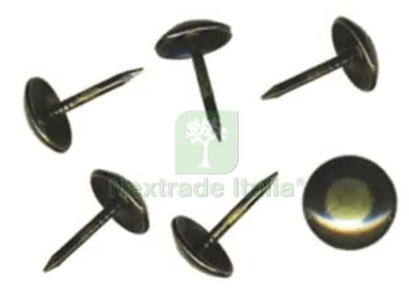 Bullette da Tappezziere Acciaio Bronzato Sfumato - ? mm.9x15h. in scatola da pz.1000 — Chiodi e graffe — rif. FERX.FER209717