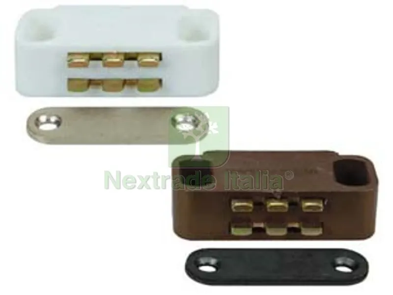 12PZ Cricchetti Magnetici Medi - mm.45x18x15h. attrazione Kg.7 marrone UC14 — Ferramenta porte e finestre — rif. FERX.FER210096 12PZ Cricchetti Magnetici Medi - mm.45x18x15h. attrazione Kg.7 marrone UC14 — Ferramenta porte e finestre — rif. FERX.FER210096