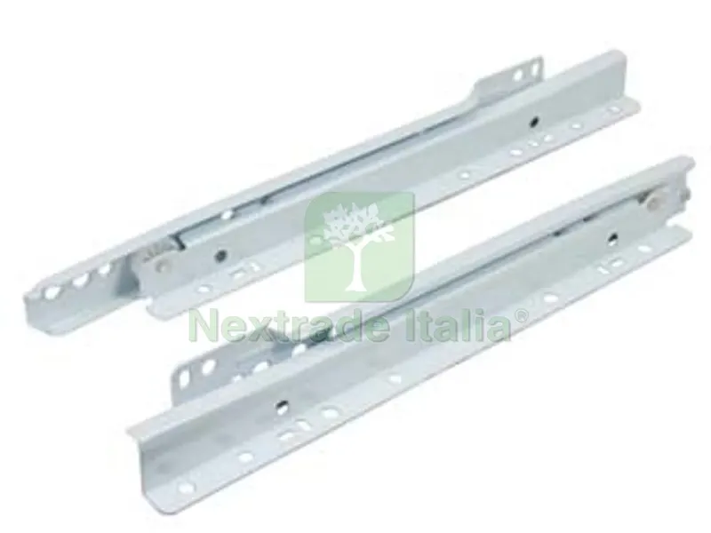 Guide Scorrevoli per Cassetti con Rulli Teflon Bianche - cm.60 (art.4001 61 2) — Guarnizioni e tenute — rif. FERX.FER228251 Guide Scorrevoli per Cassetti con Rulli Teflon Bianche - cm.60 (art.4001 61 2) — Guarnizioni e tenute — rif. FERX.FER228251