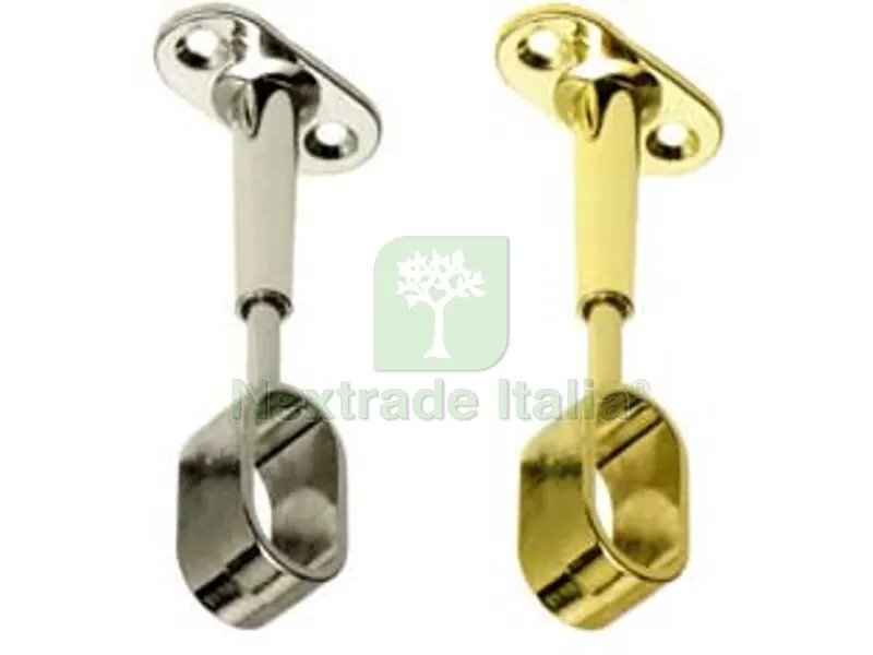 8PZ Reggitubo Centrale Regolabile Ovale per Armadio - mm.15x30, cromato — Arredo — rif. FERX.FER210522