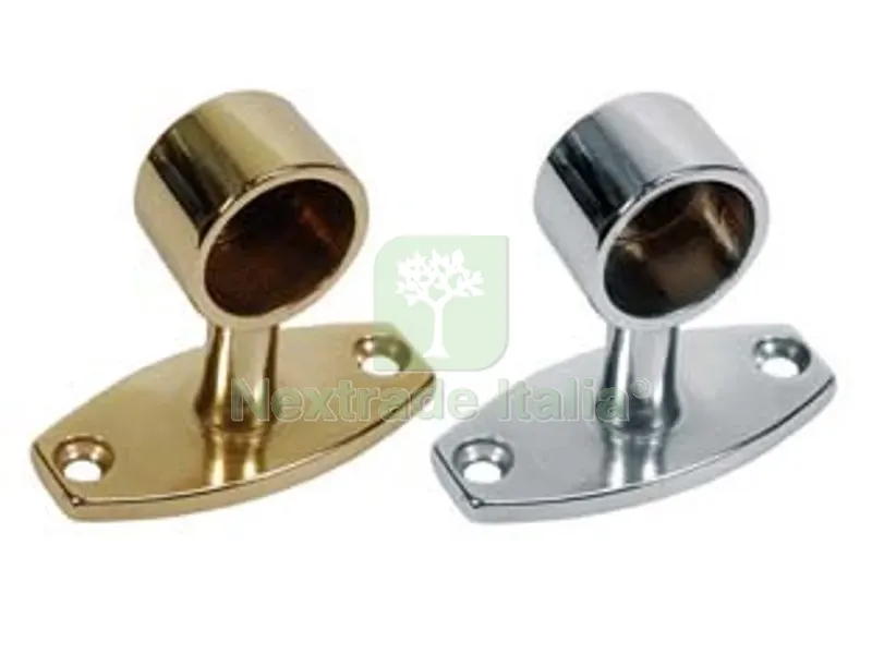 SUPPORTO FINALE PER CORRIMANO - ? mm.18 - mm.23x49x44h. ottone lucido verniciato — Ferramenta per legno e mobili — rif. FERX.FER210669 SUPPORTO FINALE PER CORRIMANO - ? mm.18 - mm.23x49x44h. ottone lucido verniciato — Ferramenta per legno e mobili — rif. FERX.FER210669