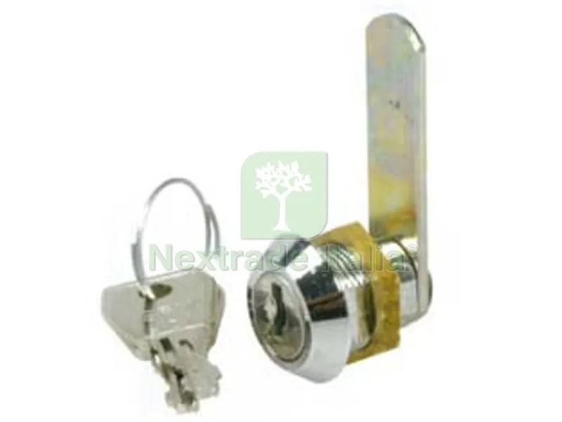 5PZ CILINDRI A LEVA PER ARMADIETTI 151 - mm.15 finitura cromata — Serrature e cilindri — rif. FERX.FER210881