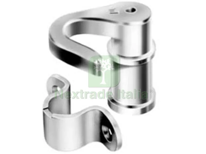 2PZ kit accessori per serrature ad aste rotanti - in zama ottonata (art.ogra 875bbot) — Serrature e cilindri — rif. FERX.FER211024
