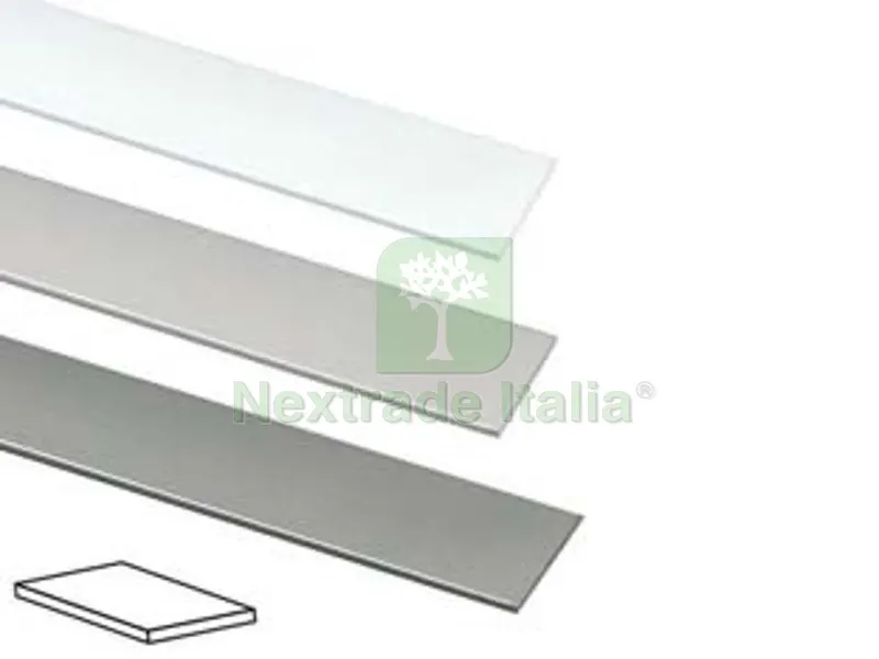 5PZ PROFILO PIATTO IN ALLUMINIO - mm.30 mt.1 argento — Profili e angolari decorativi — rif. FERX.FER432061 5PZ PROFILO PIATTO IN ALLUMINIO - mm.30 mt.1 argento — Profili e angolari decorativi — rif. FERX.FER432061