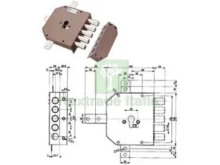 Serratura Quintuplice Applicare Senza Scrocco Cilindro Europeo 38640 - mm.60 DX (38640VD00J) — Serrature e cilindri — rif. FERX.FER211871 Serratura Quintuplice Applicare Senza Scrocco Cilindro Europeo 38640 - mm.60 DX (38640VD00J) — Serrature e cilindri — rif. FERX.FER211871
