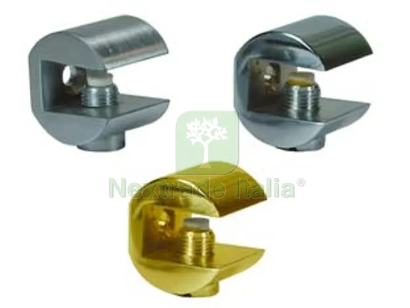 4PZ Mensole a Morsetto Fresata - mm.23x23h. cromo lucido — Morse morsetti e strettoi — rif. FERX.FER212632