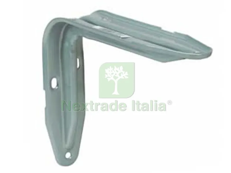 10PZ Mensola "europa" Argento - mm.265x38x167h. colore argento — Arredo — rif. FERX.FER212953