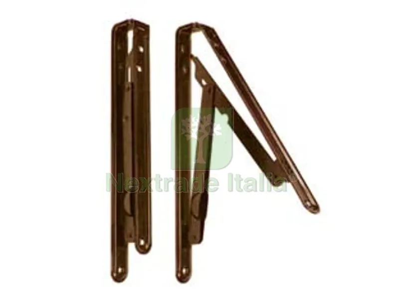 2PZ Mensole Pieghevoli Marroni - mm.400x400 colore marrone — Arredo — rif. FERX.FER213011