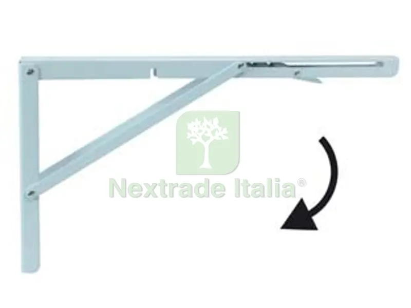 Mensole Robuste Pieghevoli Bianche - mm.400x270h. colore bianco — Arredo — rif. FERX.FER213035 Mensole Robuste Pieghevoli Bianche - mm.400x270h. colore bianco — Arredo — rif. FERX.FER213035