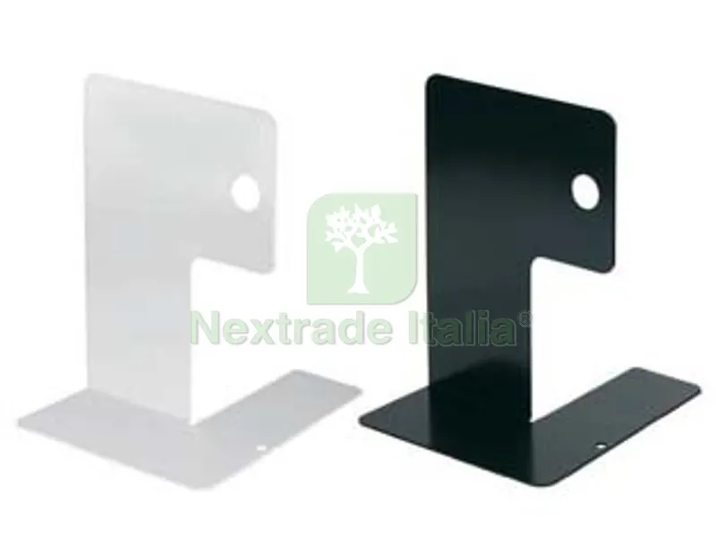5PZ Fermalibro in Acciaio Verniciato - mm.155x140x200h. colore bianco — Casalinghi e organizzazione — rif. FERX.FER213202