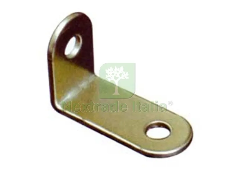 100PZ Mensolina Reggipiano AD Angolo - mm.23,5x34 in acciaio ottonato — Ferramenta per legno e mobili — rif. FERX.FER213608