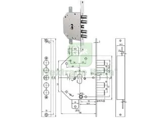 Serratura Triplice da Infilare con Scrocco Cilindro EU. Blindate 2151PEN - MM.60 DX (2151PEN-01) — Serrature e cilindri — rif. FERX.FER214292 Serratura Triplice da Infilare con Scrocco Cilindro EU. Blindate 2151PEN - MM.60 DX (2151PEN-01) — Serrature e cilindri — rif. FERX.FER214292