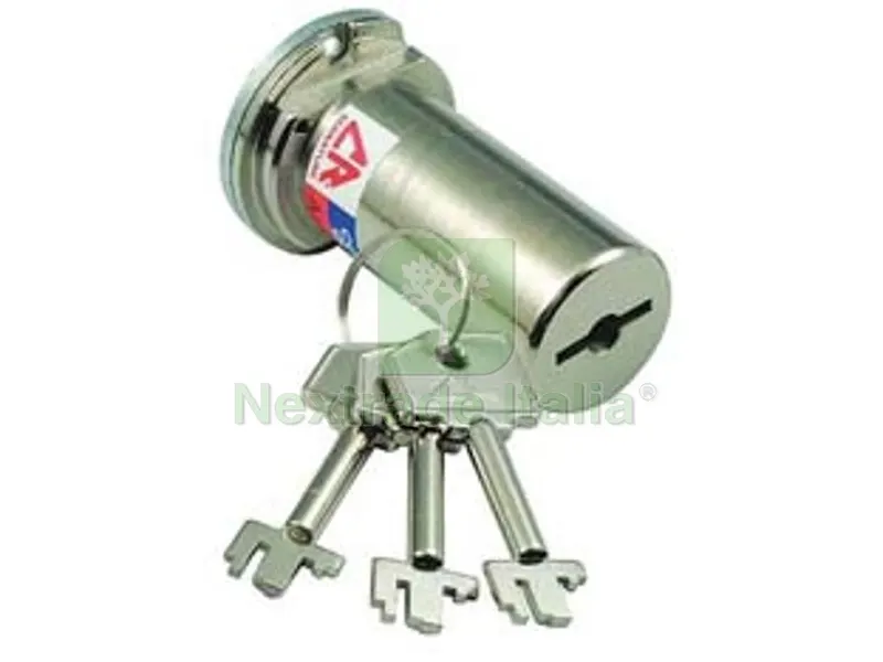 Cilindro a Pompa Cromato con Tre Chiavi 20CR - ? mm.27X50 (20CR50/3) — Serrature e cilindri — rif. FERX.FER214315