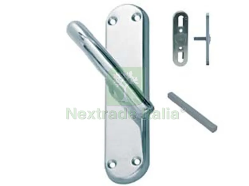 2PZ Cremonese Vega in Zama Finitura Ottone Cromato - movimento gratz e fori — Maniglie e pomelli — rif. FERX.FER214452