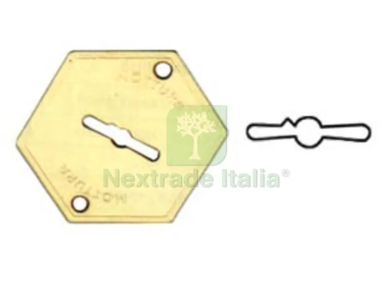 Mostrina Esterna in Ottone 95147 - mm.52x64 (95147004C1) — Serrature e cilindri — rif. FERX.FER214759