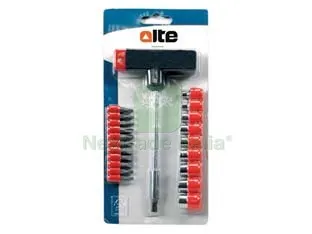 2BLISTER INSERTI E BUSSOLE MANICO "T" IN SET 22 PEZZI componenti in acciaio cromato, contenuto: contenuto: 9 chiavi a bussola esagonali misure mm.5-6-7-8-9-10-11-12-13 + 11 inserti da mm.25 p — Inserti e bit per avvitatori — rif. FERX.FER216289 2BLISTER INSERTI E BUSSOLE MANICO "T" IN SET 22 PEZZI componenti in acciaio cromato, contenuto: contenuto: 9 chiavi a bussola esagonali misure mm.5-6-7-8-9-10-11-12-13 + 11 inserti da mm.25 p — Inserti e bit per avvitatori — rif. FERX.FER216289