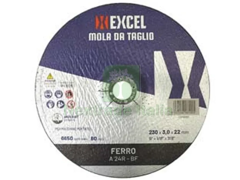 10PZ DISCHI DA TAGLIO CENTRO PIANO PER FERRO ? MM.230 - ? mm.230x3,0 foro 22,2 da taglio per ferro — Punte, frese e dischi — rif. FERX.FER218320 10PZ DISCHI DA TAGLIO CENTRO PIANO PER FERRO ? MM.230 - ? mm.230x3,0 foro 22,2 da taglio per ferro — Punte, frese e dischi — rif. FERX.FER218320
