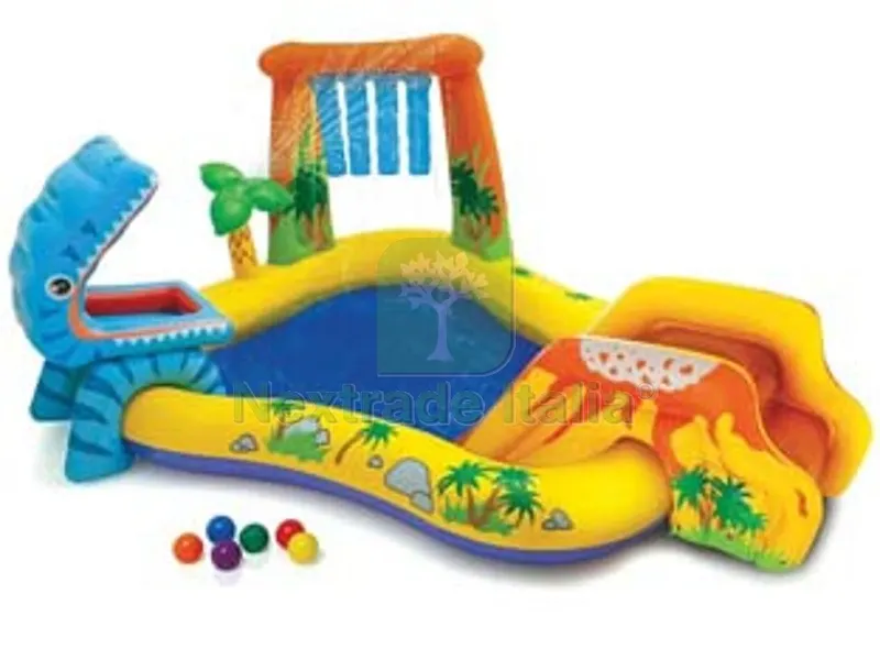 piscina gonfiabile rettangolare "gioco dinosauro" +3 anni - cm.249x191x109h. - peso kg.5,20 (57444) — Gonfiabili e galleggianti — rif. FERX.FER220002 piscina gonfiabile rettangolare "gioco dinosauro" +3 anni - cm.249x191x109h. - peso kg.5,20 (57444) — Gonfiabili e galleggianti — rif. FERX.FER220002