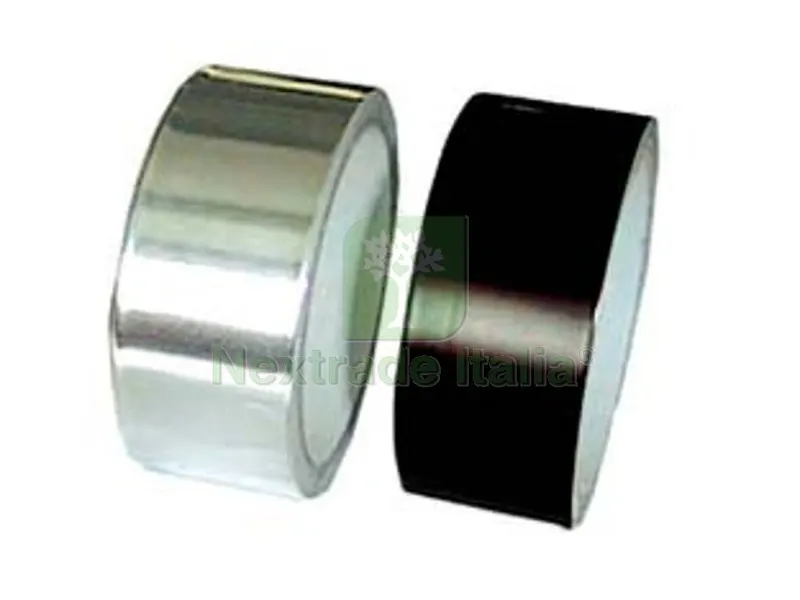 NASTRO ADESIVO IN ALLUMINIO PER ALTE TEMPERATURE mm.40x9 mt. colore nero mm.40x9 mt. colore nero — Adesivi e sigillanti — rif. FERX.FER223201