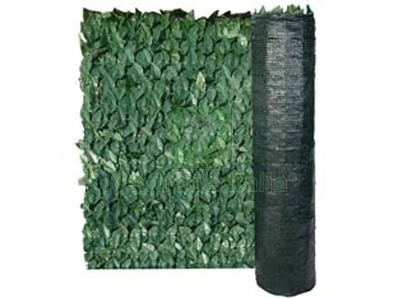 Siepe Ornamentale Foglie di Lauro con Rete Ombreggiante - mt.3x1,5h. — Reti e recinzioni — rif. FERX.FER231305 Siepe Ornamentale Foglie di Lauro con Rete Ombreggiante - mt.3x1,5h. — Reti e recinzioni — rif. FERX.FER231305