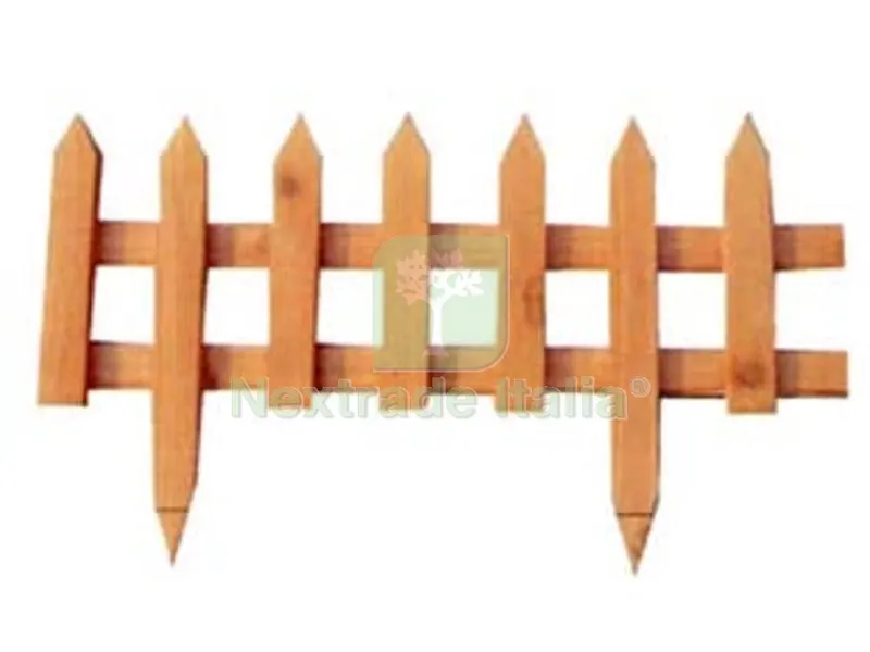 4PZ Steccato in Legno a Doghe con Punte - cm.60x10x35h. — Staccionate e steccati — rif. FERX.FER223874 4PZ Steccato in Legno a Doghe con Punte - cm.60x10x35h. — Staccionate e steccati — rif. FERX.FER223874