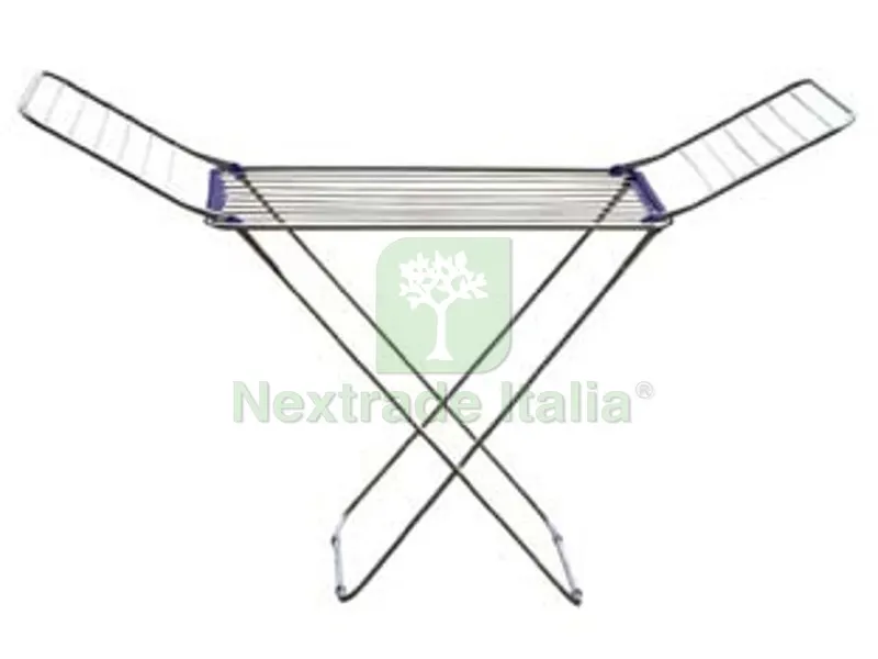 STENDIBIANCHERIA INOX "FOHN" - cm.185x55x120h. — Stendibiancheria e bucato — rif. FERX.FER224703