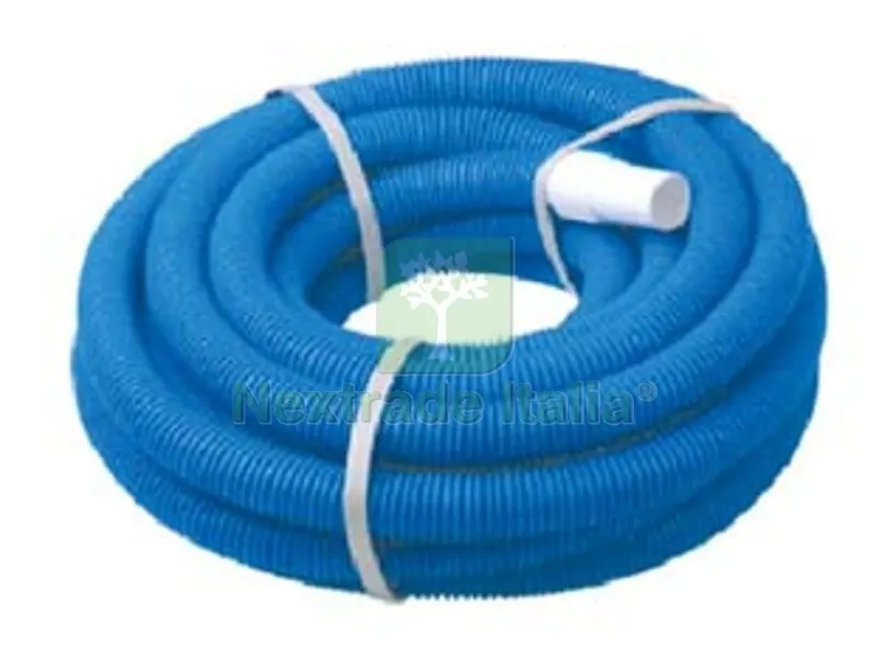 Tubo Aspirante Corrugato Colore Blu per Piscine - ? mm.32 in rotoli da mt.6 — Piscine e strutture — rif. FERX.FER225250 Tubo Aspirante Corrugato Colore Blu per Piscine - ? mm.32 in rotoli da mt.6 — Piscine e strutture — rif. FERX.FER225250