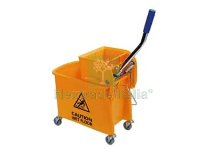 Carrello Lavapavimento Mocio Strizzatore "clean Warning" - lt.20 di capienza - cm.63x27x67h. — Casalinghi e organizzazione — rif. FERX.FER226059 Carrello Lavapavimento Mocio Strizzatore "clean Warning" - lt.20 di capienza - cm.63x27x67h. — Casalinghi e organizzazione — rif. FERX.FER226059