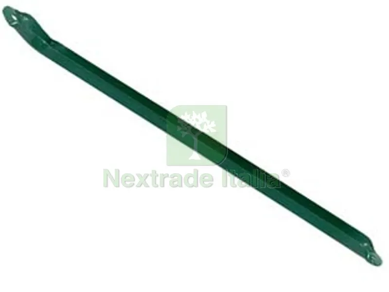 10PZ Saette a "U" in Ferro Plastificato per Pali da Recinzione - cm.150h. sezione mm.25x12 — Reti e recinzioni — rif. FERX.FER228107